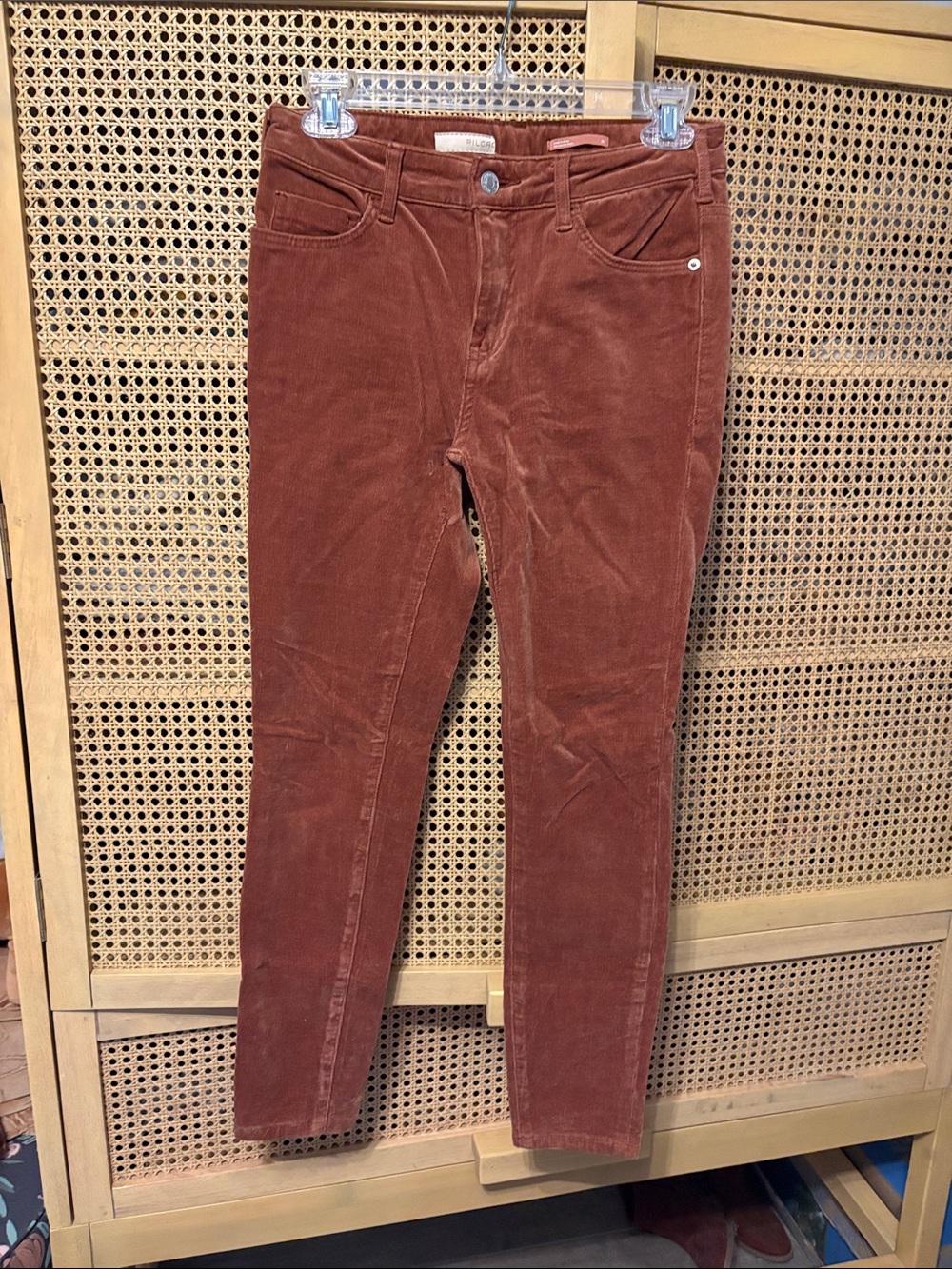 Euc Pilcro high rise skinny light corduroy pants 26